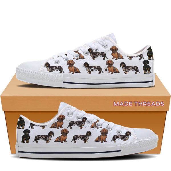 Dachshund Low Top Shoes