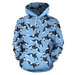 Jumping Orcas Pullover Hoodie