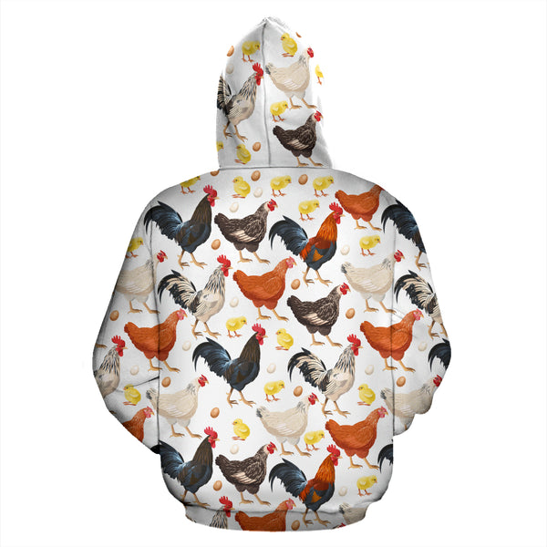 Chicken & Chicks All Over Hoodie