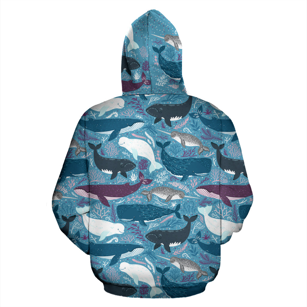 Whale Pullover Hoodie
