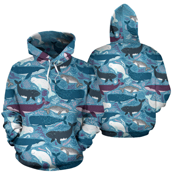 Whale Pullover Hoodie